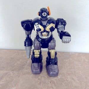MARS Cyber bot walking Robot Toy battery operated cybertronix action figure